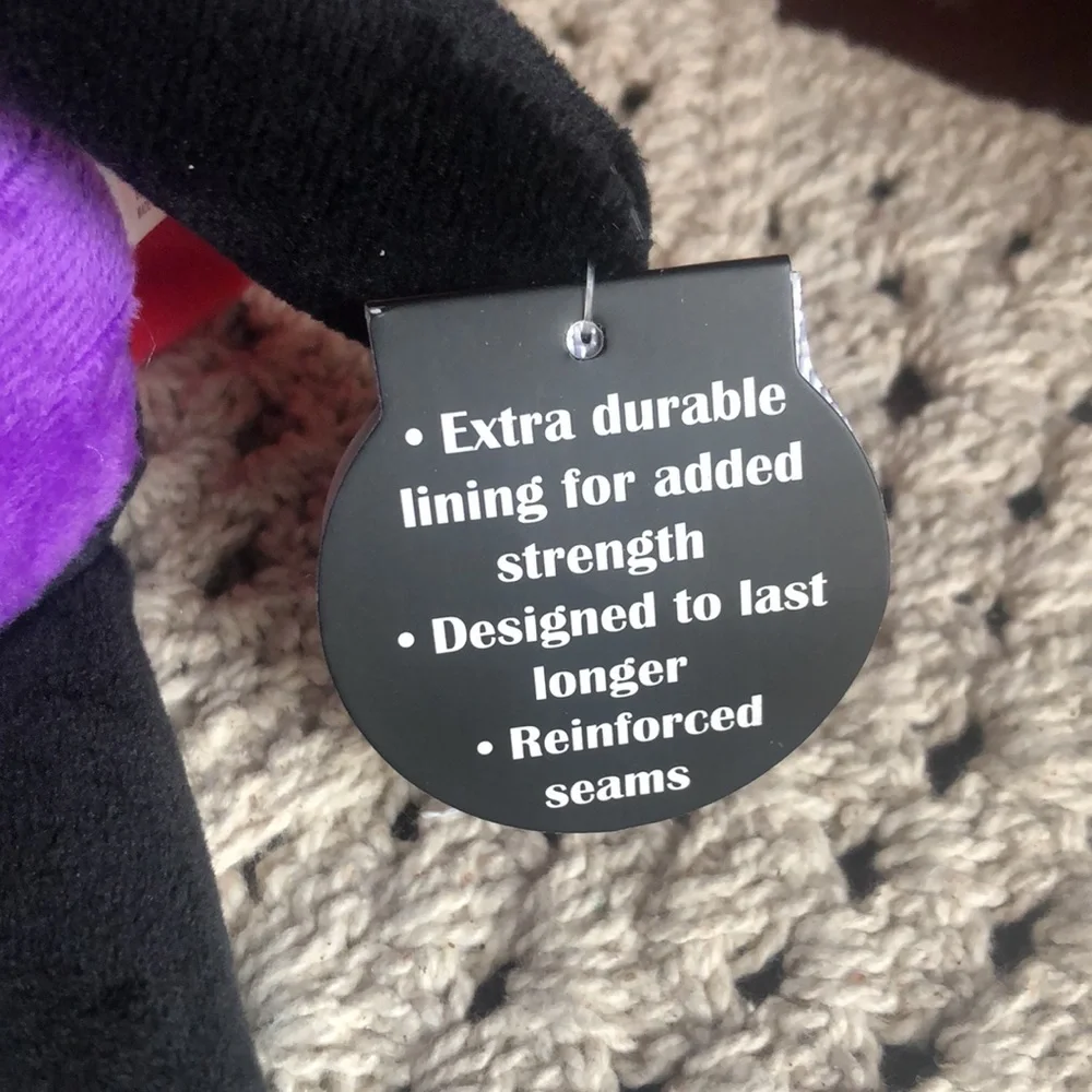 Purple Vampire Plush Dog Toy